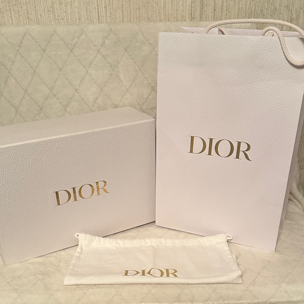 Dior White and Gold Branded Packaging Trio